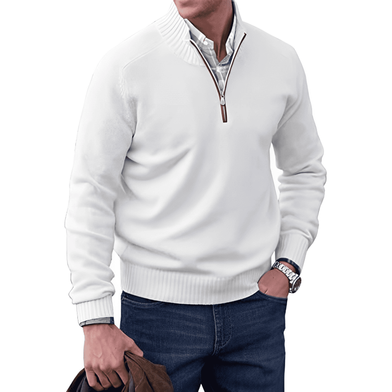 MARK / EINFACHER GERIPPTER PULLOVER