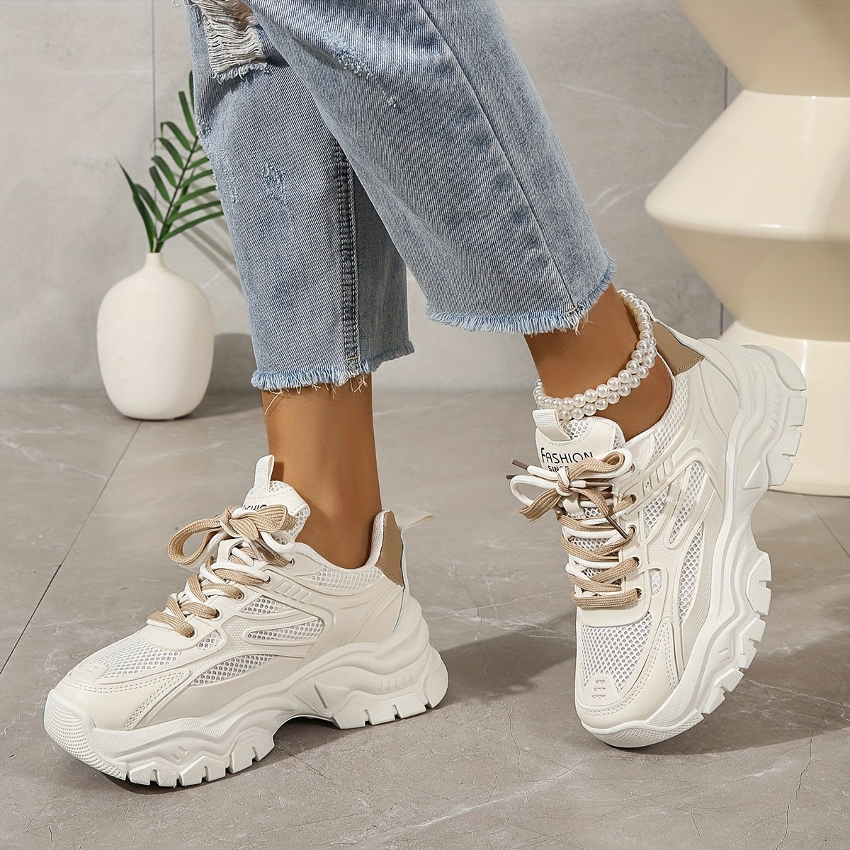 ZARA / MESH CHUNKY-SNEAKER