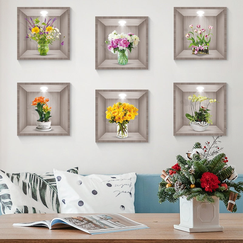 50% Rabatt | BlossomWalls™ 3D Blumenvase Wandaufkleber