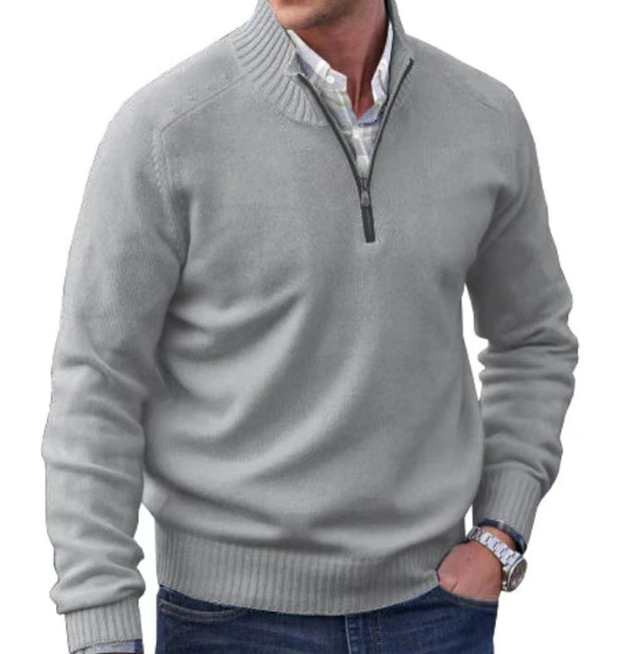 MARK / EINFACHER GERIPPTER PULLOVER